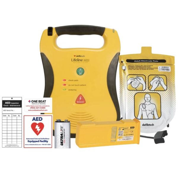 Recertified Defibtech Lifeline Portable AED Defibrillator One Beat