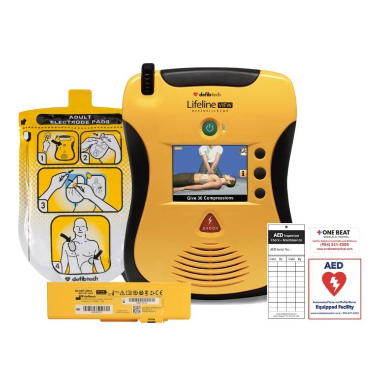 Recertified Defibtech Lifeline View Portable AED Defibrillator One