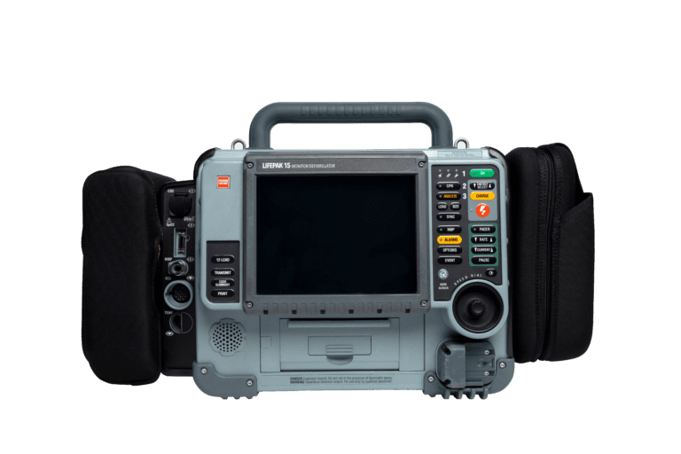 front view of lifepak 15 with pouch