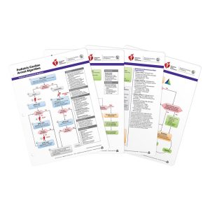 AHA 2020 PALS Emergency Crash Cart Cards - 4 Card Set